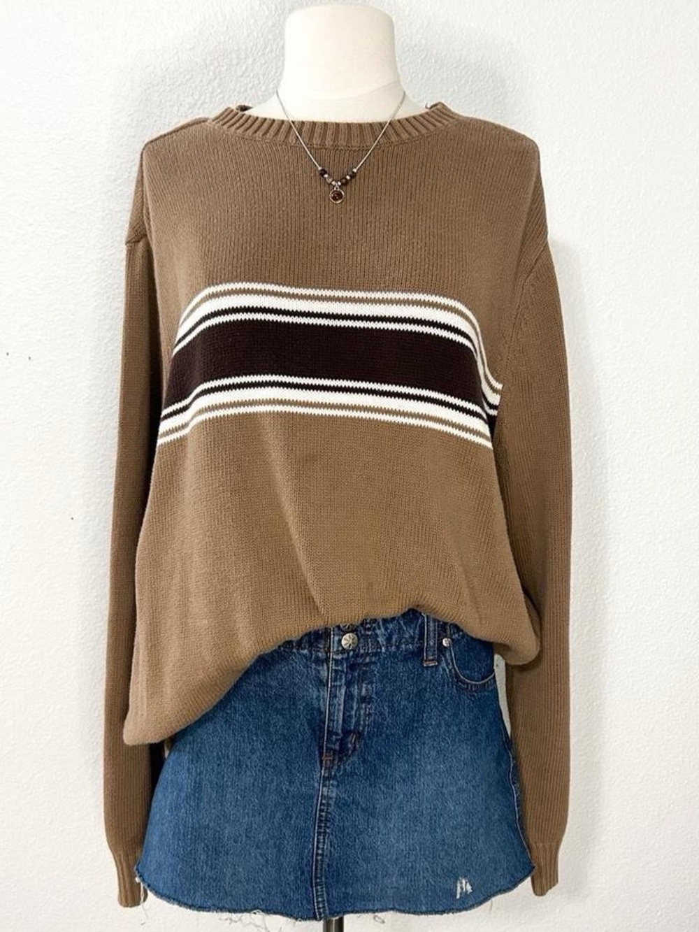 Brown Stripe Sweater